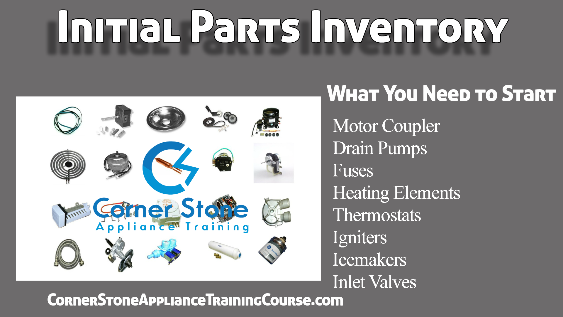 Appliances - Parts Needed for Business