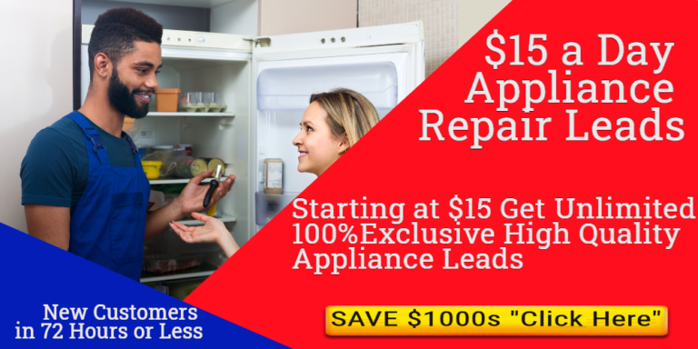 Appliance Repair Leads Marketing 15 Dollars a Day